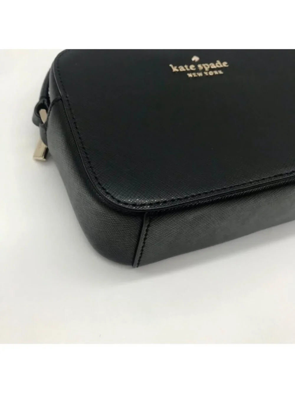 Kate Spade Black Saffiano Leather Mini Camera Bag